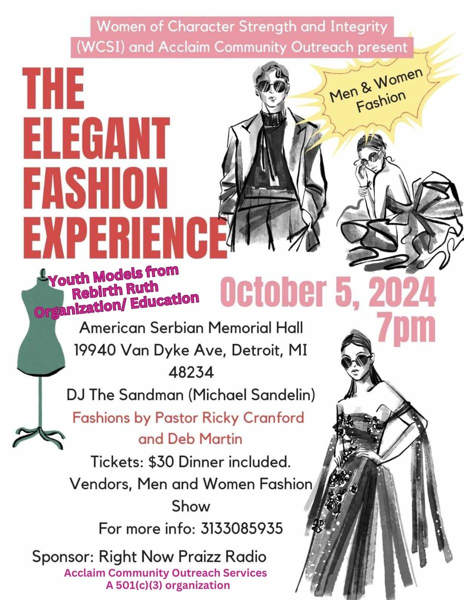 Tickets for The Elegant Fashion Experience